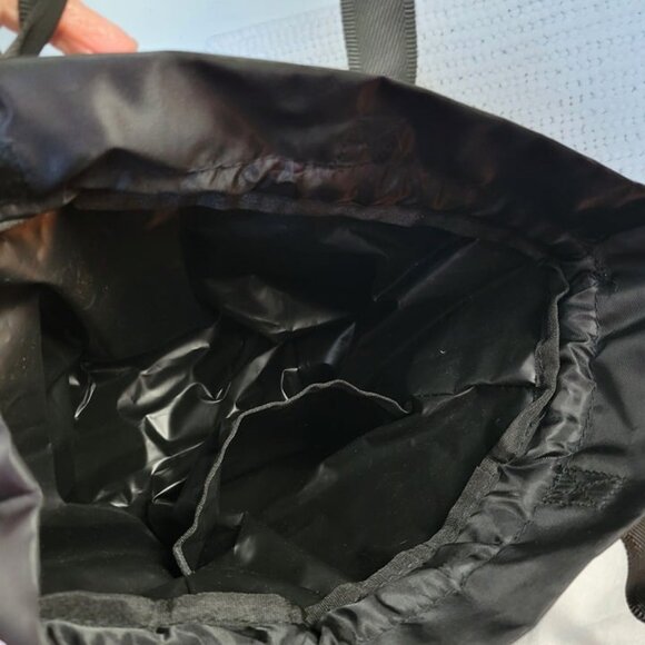 Arcadia Beauty NEW Lunch Cooler Tote bag Black pockets drawstring Nylon NWT - Picture 7 of 11